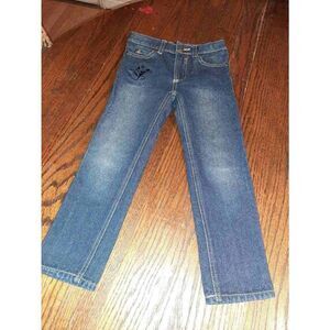 Boys 6 Beverly Hills Polo Club Straight Leg Blue Denim Blue Jeans Adjustable